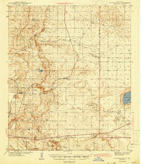 Download a high-resolution, GPS-compatible USGS topo map for Clayton Basin, NM (1943 edition)