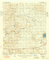 1943 Map of Lea County, NM, 1949 Print
