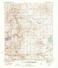 1942 Map of Lea County, NM, 1974 Print