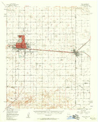 1957 Map of Clovis, 1958 Print