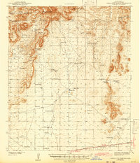Download a high-resolution, GPS-compatible USGS topo map for Corralitos Ranch, NM (1943 edition)