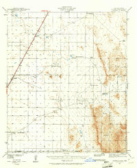 preview thumbnail of historical topo map of Otero County, NM in 1941