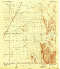 preview thumbnail of historical topo map of Otero County, NM in 1943