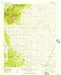 1956 Map of Edgewood, NM, 1957 Print