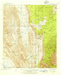 1935 Map of Otero County, NM, 1954 Print