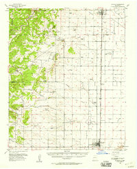 1956 Map of Estancia, NM, 1958 Print