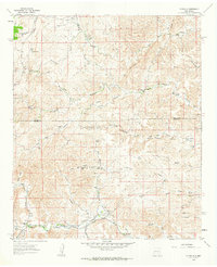 preview thumbnail of historical topo map of Chaves County, NM in 1961