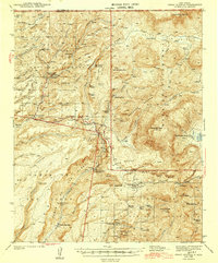 Download a high-resolution, GPS-compatible USGS topo map for Jemez Springs, NM (1944 edition)