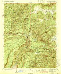 Download a high-resolution, GPS-compatible USGS topo map for Jemez Springs, NM (1944 edition)