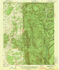 preview thumbnail of historical topo map of Sandoval County, NM in 1943