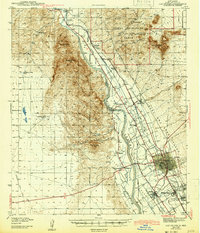 1943 Map of Las Cruces