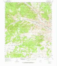 Download a high-resolution, GPS-compatible USGS topo map for Lincoln, NM (1964 edition)