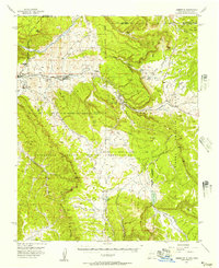 Download a high-resolution, GPS-compatible USGS topo map for Lumberton, NM (1957 edition)