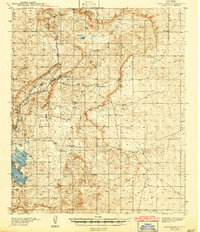 Download a high-resolution, GPS-compatible USGS topo map for Nash Draw, NM (1943 edition)