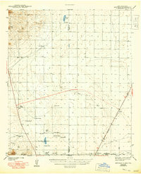 1943 Map of Chaparral, NM, 1949 Print