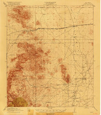 preview thumbnail of historical topo map of Hidalgo County, NM in 1919