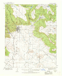 1912 Map of Raton, 1968 Print