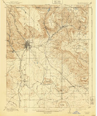 1914 Map of Raton, 1940 Print