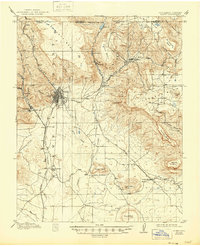 1914 Map of Raton, 1946 Print