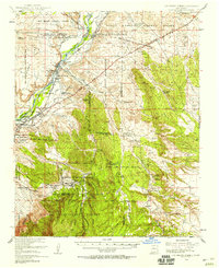 1954 Map of San Felipe Pueblo, NM, 1958 Print