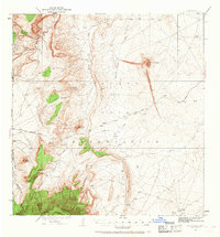 Download a high-resolution, GPS-compatible USGS topo map for Ship Rock, NM (1968 edition)