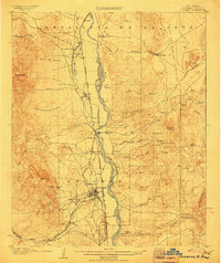 Download a high-resolution, GPS-compatible USGS topo map for Socorro, NM (1906 edition)