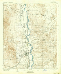 1906 Map of Socorro County, NM, 1937 Print