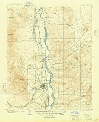 1906 Map of Socorro, NM, 1948 Print