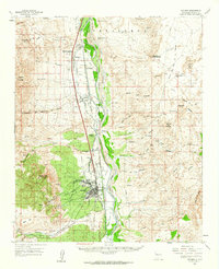 1959 Map of Socorro, NM, 1962 Print