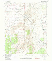 preview thumbnail of historical topo map of Valencia County, NM in 1956