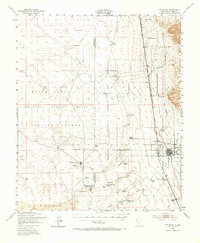 1948 Map of Tularosa, NM, 1967 Print