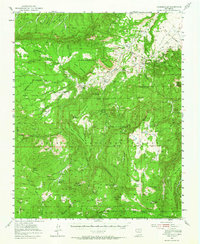 Download a high-resolution, GPS-compatible USGS topo map for Youngsville, NM (1965 edition)