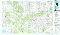 Download a high-resolution, GPS-compatible USGS topo map for Excelsior Mts, NV (1985 edition)
