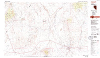 preview thumbnail of historical topo map of Tonopah, NV in 1987