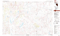 preview thumbnail of historical topo map of Washoe County, NV in 1987