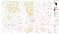 Download a high-resolution, GPS-compatible USGS topo map for Warm Springs, NV (1987 edition)