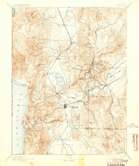 1893 Map of Carson, 1904 Print