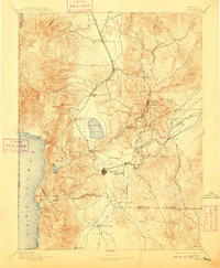 1893 Map of Carson, 1909 Print