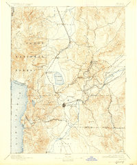 1893 Map of Carson, 1926 Print