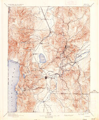 1893 Map of Carson, 1936 Print