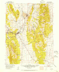Download a high-resolution, GPS-compatible USGS topo map for Ely, NV (1954 edition)