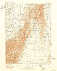 preview thumbnail of historical topo map of Elko County, NV in 1935