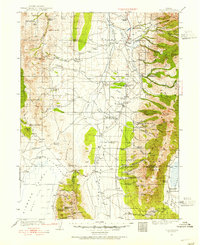1934 Map of Jiggs, 1955 Print