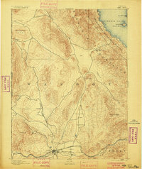1893 Map of Reno, 1900 Print
