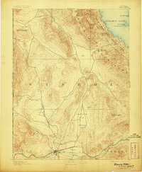 1893 Map of Reno, 1905 Print