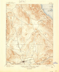 1893 Map of Reno, 1945 Print