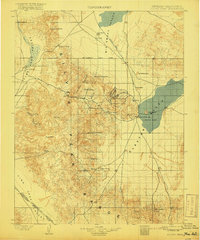 1900 Map of Silver Peak, 1916 Print