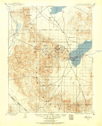 1898 Map of Silver Peak, 1954 Print