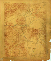 1894 Map of Wabuska, 1906 Print