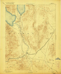 1894 Map of Fernley, NV, 1921 Print